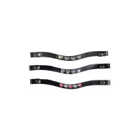 Frontaux Hobby Horsing lot de 3 HKM Rose / argenté