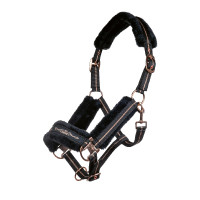 Licol Rosegold HKM Noir / or rose Licol Rosegold HKM Noir / or rose