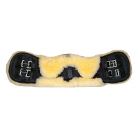 Sangle courte en mouton HKM Noir / nature