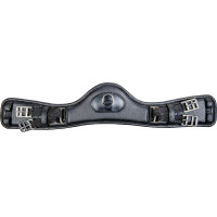 Sangle en cuir Dressage Anatomic sans élastique HKM Noir