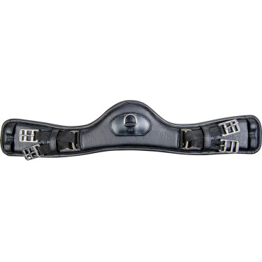 Sangle en cuir Dressage Anatomic sans élastique HKM Sangle en cuir Dressage Anatomic sans élastique HKM