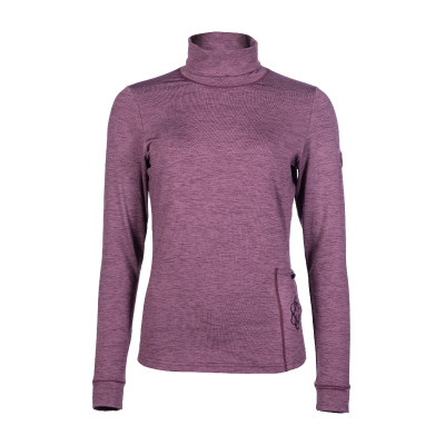 T-shirt manches longues col roulé Arctic Bay HKM Lilas foncé