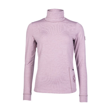 T-shirt manches longues col roulé Arctic Bay HKM Mauve Violet T-shirt manches longues col roulé Arctic Bay HKM Mauve Violet