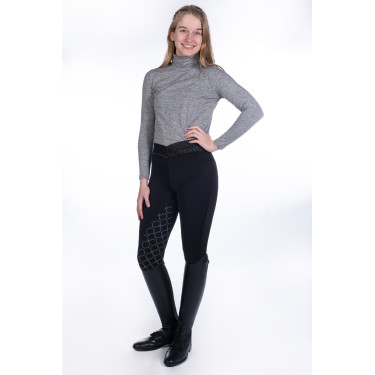 T-shirt manches longues col roulé Ruby HKM Gris