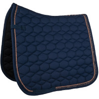Tapis Rosegold Glamour Style HKM Bleu foncé / or rose