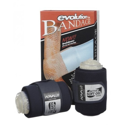 Bandes combi Acavallo gel et élastique Bleu marine