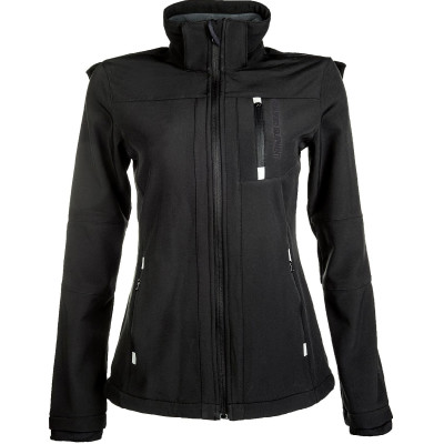 Veste softshell Sport HKM Femme et Enfant Noir