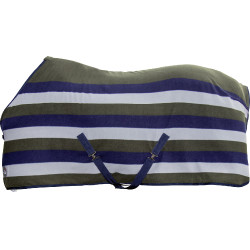 Couverture séchante Professional HKM Bleu foncé / gris pierre / vert olive Motifs