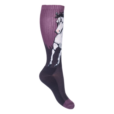 Chaussettes pour enfants Helsinki HKM Lilas / brun Rose Chaussettes pour enfants Helsinki HKM Lilas / brun Rose
