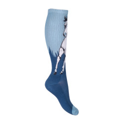 Chaussettes pour enfants Helsinki HKM Bleu glacier / bleu