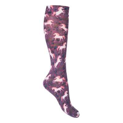 Chaussettes pour enfants Bern HKM Lilas / rose