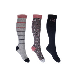 Chaussettes Miami HKM lot de 3