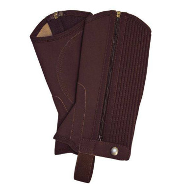 Mini Chaps en nubuck HKM Marron foncé