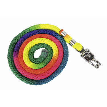 Longe Multicolor avec mousqueton antipanique HKM Longe Multicolor avec mousqueton antipanique HKM