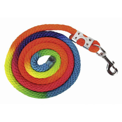 Longe Multicolor avec mousqueton HKM Multicolore