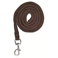 Longe Stars avec mousqueton HKM Marron foncé