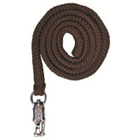 Longe Stars avec mousqueton antipanique HKM Marron foncé