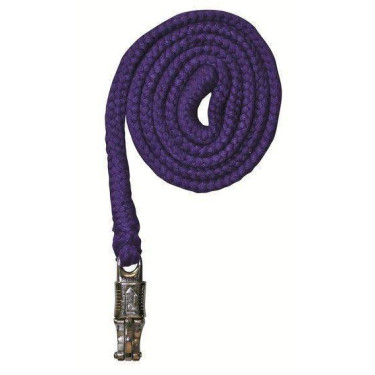 Longe Stars avec mousqueton antipanique HKM Lilas Bleu