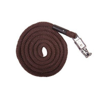 Longe Aachen avec mousqueton  antipanique HKM Marron