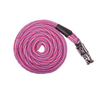 Longe Aachen avec mousqueton antipanique HKM Rose vif / lilas Longe Aachen avec mousqueton antipanique HKM Rose vif / lilas