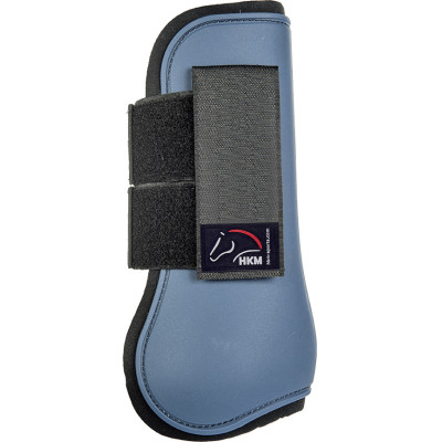 Guêtres HKM Premium pour antérieurs HKM Bleu foncé / noir