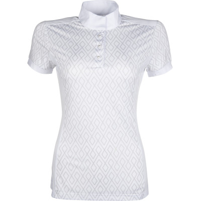 Polo de concours Della Sera TurnierCM Style HKM Blanc / gris