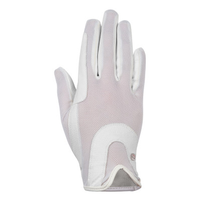 Gants Grip Mesh HKM Blanc