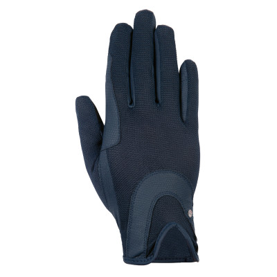 Gants Grip Mesh HKM Bleu foncé