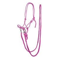 Licol éthologique avec rênes/longes HKM Rose
