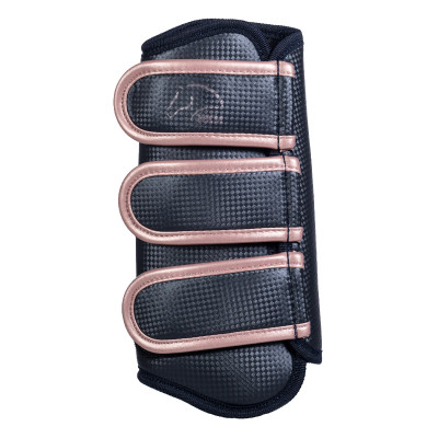 Guêtres de dressage Rosegold Glamour Style avant HKM Bleu foncé