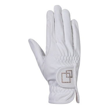 Gants Competition HKM Blanc / rose
