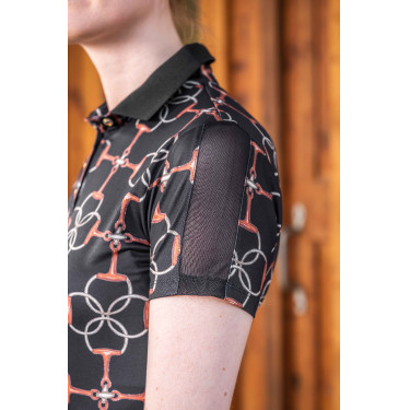 Polo Edinburgh HKM Noir Polo Edinburgh HKM Noir