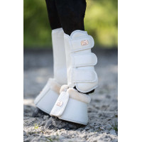 Guêtres de dressage Edinburgh arrière HKM Brandy Marron Guêtres de dressage Edinburgh arrière HKM Brandy Marron