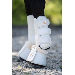 Guêtres de dressage Edinburgh arrière HKM Vanille Jaune