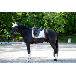 Guêtres de dressage Edinburgh arrière HKM Vanille Jaune