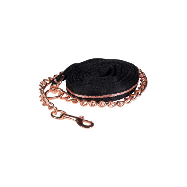 Longe de présentation HKM Noir / or rose