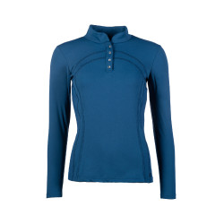 Polo à manches longues Port Royal HKM Bleu foncé