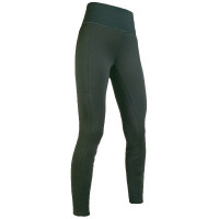 Legging Cosy Style fond intégral en silicone HKM Vert foncé