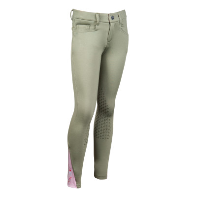 Pantalon Horse Spirit basanes en silicone HKM Gris vert