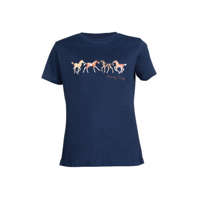 T-shirt enfants Pony Club HKM Bleu foncé