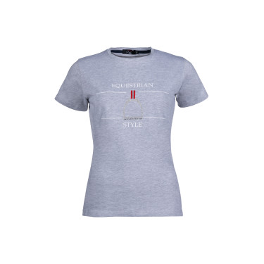 T-shirt Equine Sports Style HKM Gris chiné