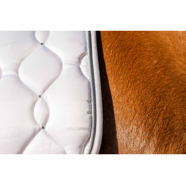 Tapis Dressage Competition HKM Blanc / argenté