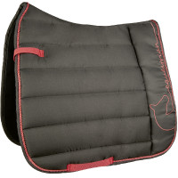 Tapis Equestrian HKM Vert foncé / néon corail