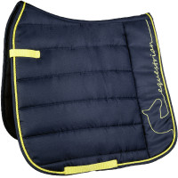 Tapis Equestrian HKM Bleu marine / jaune neon