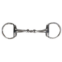 Mors à olive double brisure anatomique 18mm inox HKM Couleur indicative