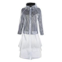 Imperméable transparent avec fente de dos HKM