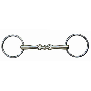 Mors double brisure 20 mm en inox HKM Mors double brisure 20 mm en inox HKM