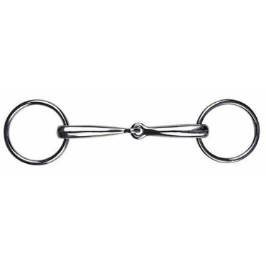 Mors de filet en inox 14 mm HKM Mors de filet en inox 14 mm HKM