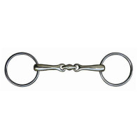 Mors en inox double brisure 14 mm HKM Couleur indicative