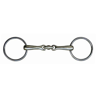 Mors en inox double brisure 14 mm HKM Mors en inox double brisure 14 mm HKM